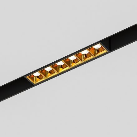 Slim Magnetic Трековый светильник 6W 4000K Artas (чёрный/золото) Elektrostandard