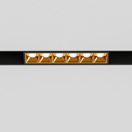 Slim Magnetic Трековый светильник 6W 4000K Artas (чёрный/золото) Elektrostandard
