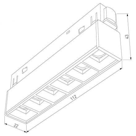 Slim Magnetic Трековый светильник 6W 4000K Artas (чёрный/золото) Elektrostandard
