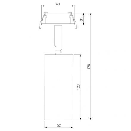 Diffe сетильник встраиваемый серебряный 10W 4200K 25052/LED Elektrostandard