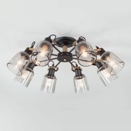 Потолочная люстра Eurosvet 70111/8 черный (EUROSVET 70111/8 черный)