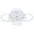 Потолочный светодиодный светильник 8076/8 WHT 212W+15W RGB Profit Light