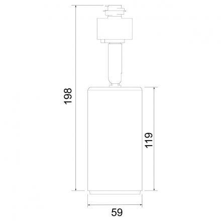 Трековый светильник Elektrostandard Svit GU10 Черный/хром (MRL 1013) однофазный