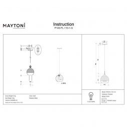 Светильник подвесной Maytoni P140-PL-110-1-G