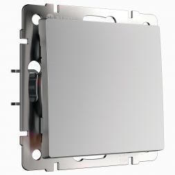 Перекрестный переключатель одноклавишный (серебряный) Werkel W1113006 (WL06-SW-1G-C)