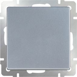Перекрестный переключатель одноклавишный (серебряный) Werkel W1113006 (WL06-SW-1G-C)