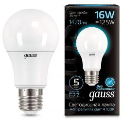 Лампа Gauss 102502216 LED A60 16W E27 4100K