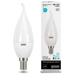 Лампа Gauss 34126 LED Elementary Candle Tailed 6W E14 4100K