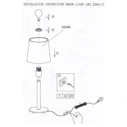 Светильник настольный Odeon Light 2266/1T