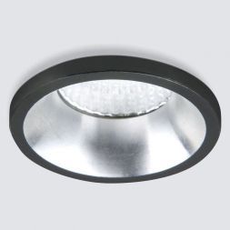Встраиваемый точечный светодиодный светильник Elektrostandard 15269/LED 3W 4200K черный/сатин никель