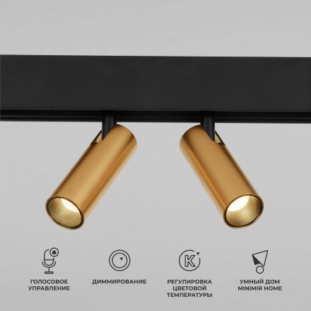 Slim Magnetic Умный трековый светильник 14W 2700-6500K Dim Dual (латунь) Elektrostandard