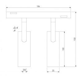 Slim Magnetic Умный трековый светильник 14W 2700-6500K Dim Dual (латунь) Elektrostandard