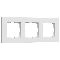Рамка на 3 поста Slab (белый матовый) W0032961 Werkel