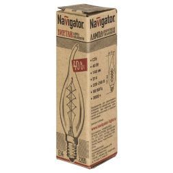 Лампа накаливания Navigator 71 952 NI-V-FC-C-40-230-E14-CLG