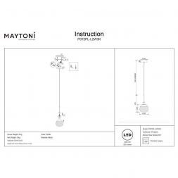 Светильник подвесной Maytoni P072PL-L2W3K