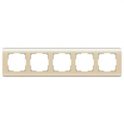 Рамка на 5 постов Werkel W0052111 шампань (WL12-Frame-05)
