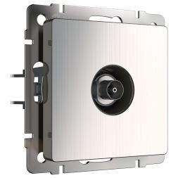 ТВ розетка оконечная Werkel W1183002 глянцевый никель (WL02-TV)
