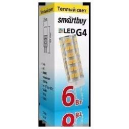 Капсульная светодиодная лампа 6W 3000K G4 Smartbuy SBL-G4220 6-30K