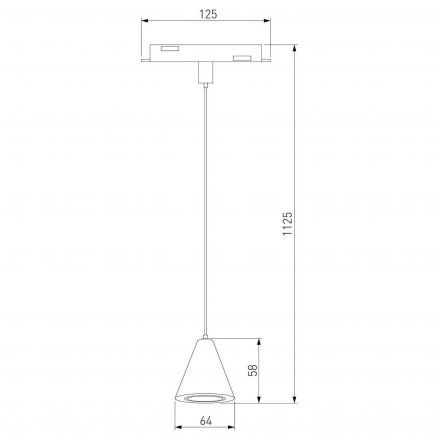 Slim Magnetic Трековый светильник 5W 4200K Event (латунь) 85039/01 Elektrostandard