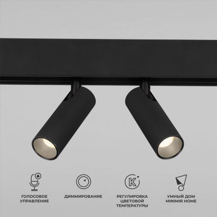 Slim Magnetic Умный трековый светильник 14W 2700-6500K Dim Dual (чёрный) Elektrostandard