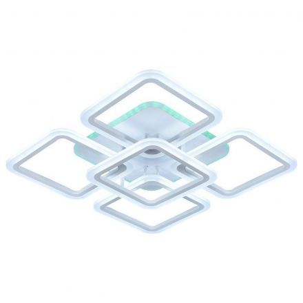 Потолочный светодиодный светильник 8075/4+1 WHT 140W+10W RGB белый Profit Light