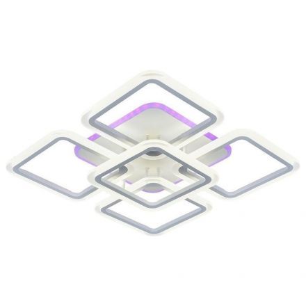Потолочный светодиодный светильник 8075/4+1 WHT 140W+10W RGB белый Profit Light