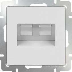 Розетка двойная Ethernet Werkel W1181101 белый (WL01-RJ45+RJ45)
