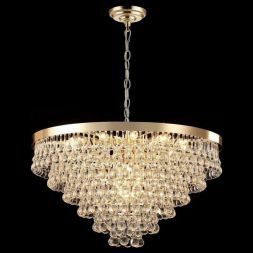Люстра хрустальная Gerhort G22039/18GD+CL+AMB