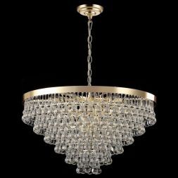 Люстра хрустальная Gerhort G22039/18GD+CL+AMB