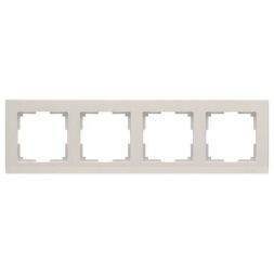 Рамка 4-местная Werkel W0042003 слоновая кость (WL03-Frame-04)