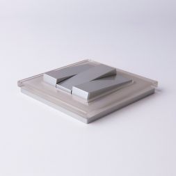 Выключатель трехклавишный (серебряный) Werkel W1130006 (WL06-SW-3G)