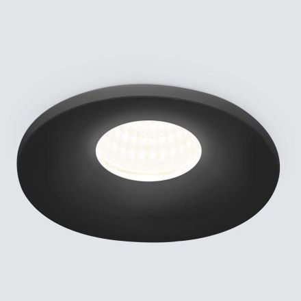Встраиваемый точечный светодиодный светильник Elektrostandard 15270/LED черный