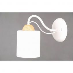 Бра Linvel LB 9228/1 Кама Белый/светлое дерево E27 40W
