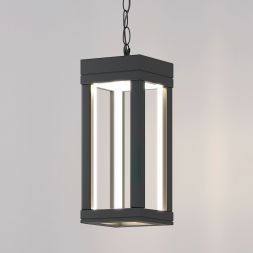 Уличный подвесной светодиодный светильник Frame LED IP54 Elektrostandard 1528 TECHNO LED серый