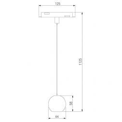 Slim Magnetic Трековый светильник 5W 4200K Event (латунь) 85040/01 85040/01 Elektrostandard