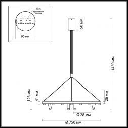 Подвесной светодиодный светильник Odeon Light 3918/63L