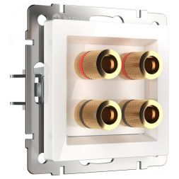 Акустическая розетка Werkel W1185001 белый (WL01-AUDIOx4)