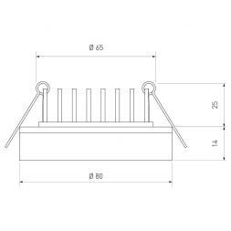 Точечный светильник со светодиодами Elektrostandard DSK80 5W 4200K