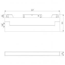 Elektrostandard 85083/01 Slim Magnetic Умный трековый светильник 18W 2700-6500K Dim Kos (чёрный)