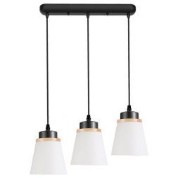 Подвесной светильник ЭкономСвет 30136/3L BK WT+WD