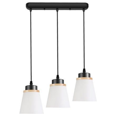 Подвесной светильник ЭкономСвет 30136/3L BK WT+WD