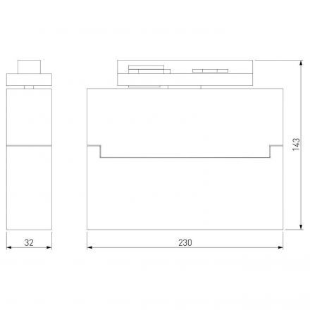 Garda светильник Белый 20W 4200K трехфазный 85025/01 Elektrostandard
