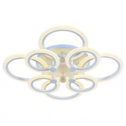 Потолочный светодиодный светильник 8076/4+4 WHT 144W+11W RGB белый Profit Light