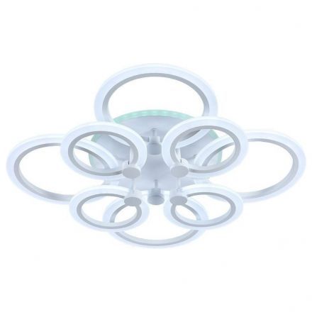 Потолочный светодиодный светильник 8076/4+4 WHT 144W+11W RGB белый Profit Light
