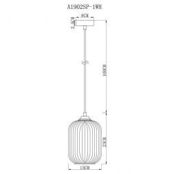Светильник подвесной Arte Lamp A1902SP-1WH