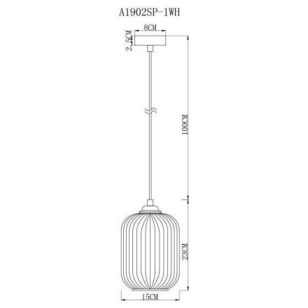 Светильник подвесной Arte Lamp A1902SP-1WH