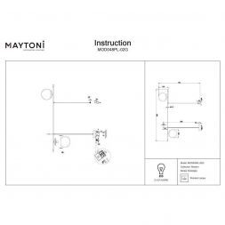 Светильник подвесной Maytoni MOD048PL-02G