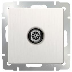 ТВ-розетка оконечная Werkel W1183013 перламутровый рифленый (WL13-TV)
