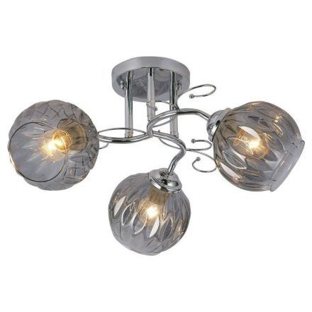 Светильник потолочный Linvel LV 9432/3 Аврил Хром Е27 60W D460 H220мм