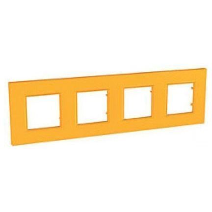 Рамка 4-ая Schneider Electric Unica Quadro Оранж MGU4.708.29